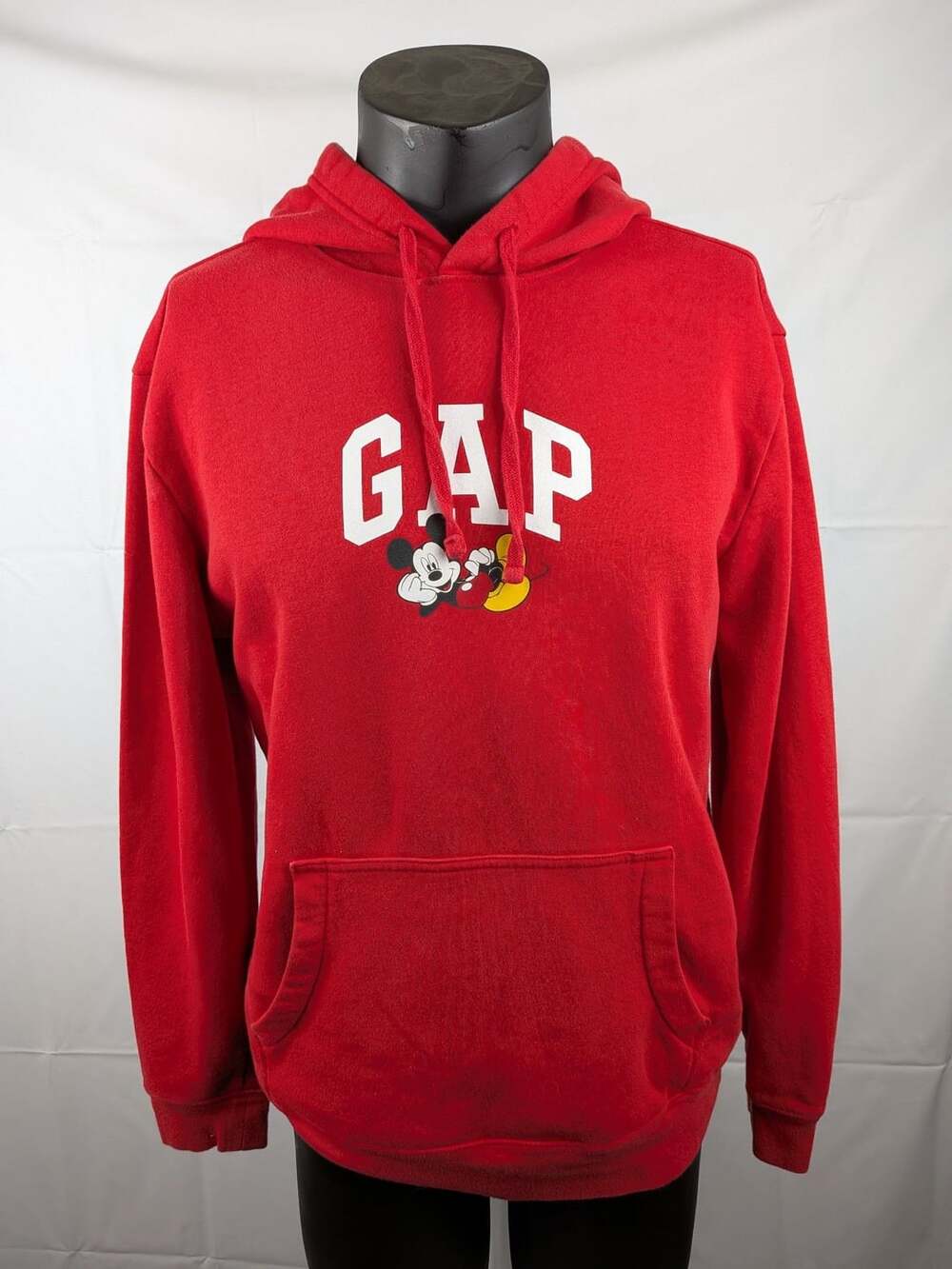 Gap x Disney Mickey Mouse Relaxed Logo Hoodie Red